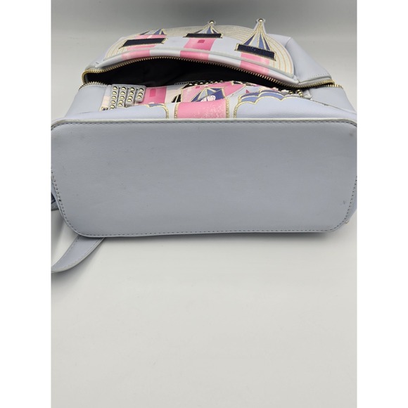 Disney Danielle Nicole Backpack Womens Princess Castle Studded Purse Bag - Picture 9 of 15